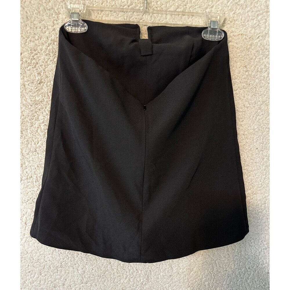 J Crew Strapless BLACK Drapey Crepe Bustier Top Blouse‎ Size 00 - Picture 4 of 11